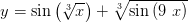 y = sin (VT) sin (9 r)