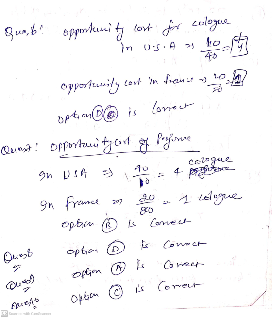 Quab! opportunity cost for cologue in u.s. A 2 no 40 ro al is opportunity cost in france ? option @ Lonect Quest: opportunity