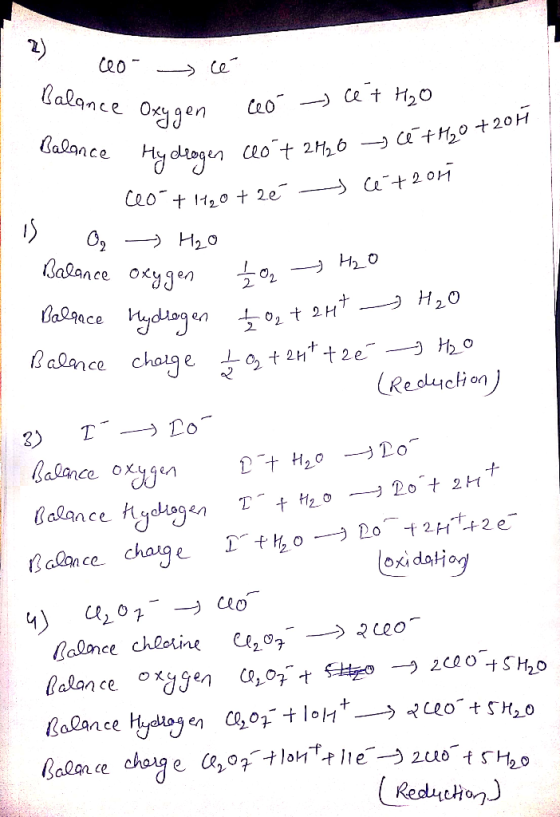 1 2 ceo - le Balance Oxyg Balance cance Oxygen co - 0 + H₂O ce Hy drogen co + 2H2 6 5 cé+M120 +20 - Ceo-t H₂O + 2é et 2011 Hy