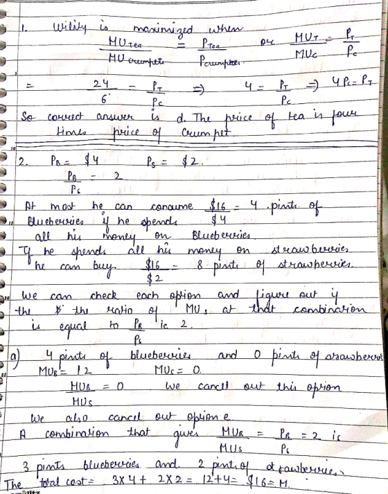 wilily is maximized when Mutea Peter_ 04_MUL-Bv MUG MU compete Prumpeter 24 - f 4 = b =) Pata correct answer is d. The price