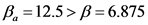 B. = 12.5> B =6.875