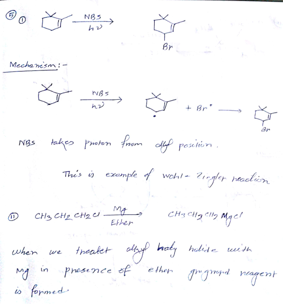 NBS Br Mechansm: - hv Br taeo poten from dy poxion Nas Thes ezample wohl- Zegler neaclin MA CH3 CHCMAC CH3 CH2 CH2 Ether the