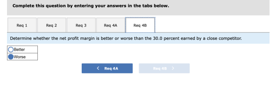 Complete this question by entering your answers in the tabs below. Req 1 Req 1 Req 2 Req2 Req3 Req3 Req 4A Reg 44 Reg 4B Dete