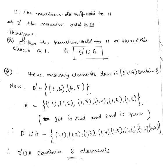 therehm. Di the numbers do not add to 11 & D the nautes odd to 11 there Eillhes the hunters hadd to or thered die a 1. is D