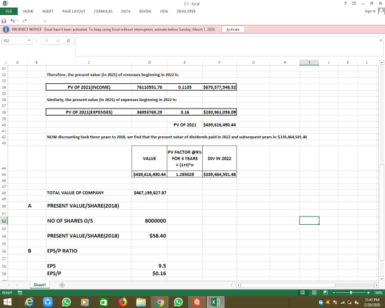 ? * C1 - Excel DEVELOPER - - Sign in FILE HOME INSERT PAGE LAYOUT FORMULAS DATA REVIEW VIEW A PRODUCT NOTICE Excel hasnt bee