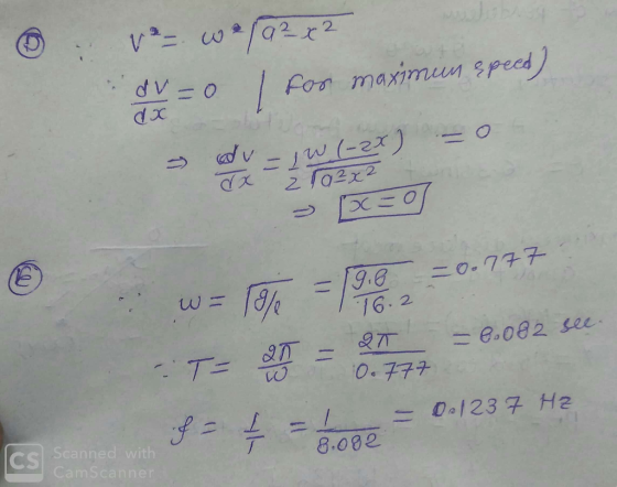 ve-wela2x2 contro , for maximum speed) – 0 du-iw(-2x) = x=0 16.2 20 -6.082 see. w= Tale = 19.0 = T= 25 = 2 777 CS Scanned wit