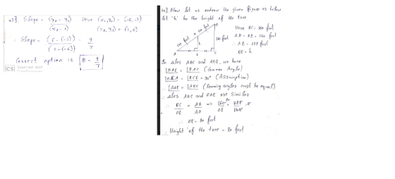 나.se (x,. ). 〔-6..3 Heve BC- 60 feet AD -04 fect べよー Δ(es A&Cond ADE.wehwe gn 7 CSSanedw ales ABC ond Ant ove Sinilox fo DE