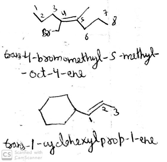 bars 4-bromo methyl-5-methyl- -oct-4-ene trons-1-cyclohexylprop-1-ene. led with CamScanner