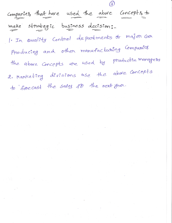 Cempanies tha have used the aboie Concepts to make slnakic business decision Preducing and othen manufac kuing ompantes noduc