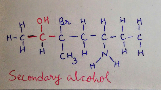 OH Br H H 1 C-C H C C-C-C-C t 1 1 H CH3 Secondary alcohet ター H I- C-H I-C-N I-C-r