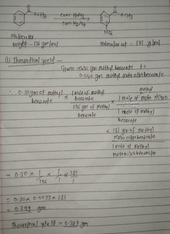 4 octa toeta 702 cont HNO3 Conc. H2PO4 Molecular peight - 136 gmmal Molecular cet - 180 glind (1) Theorofscal yield - Given t