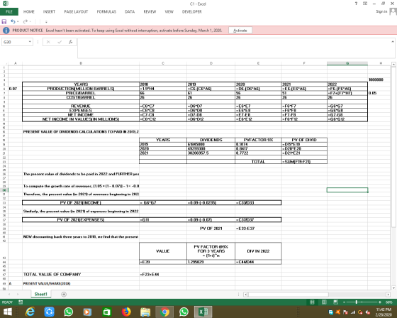 ? * C1 - Excel DEVELOPER - - Sign in FILE HOME INSERT PAGE LAYOUT FORMULAS DATA REVIEW VIEW A PRODUCT NOTICE Excel hasnt bee