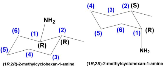 (4) (3) (2) (S) NH2 NH (6) (13) (2) (5) (6) (1) (R) 151 / (R) (R)_ (5)/ (4)_ NH2 13) (1R,2R)-2-methylcyclohexan-1-amine (1R,2