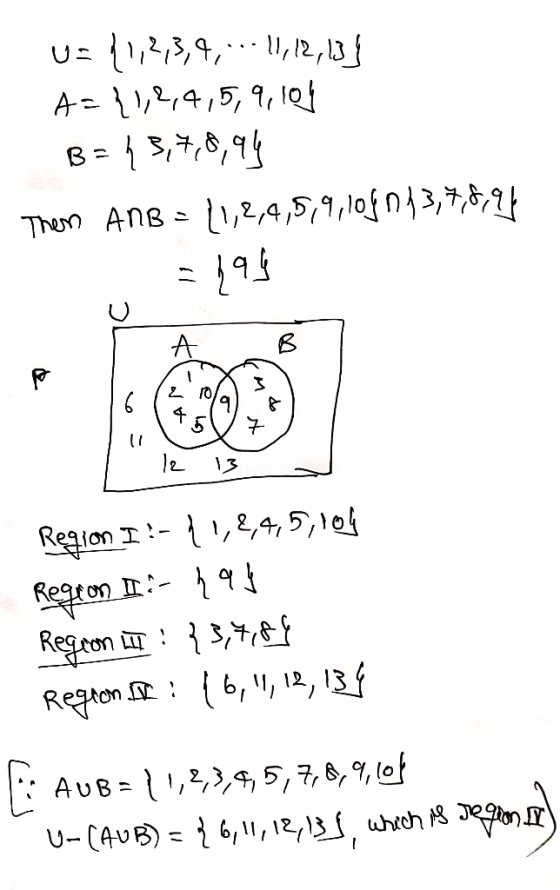 123,9, 1,/3 A 4,5,, io Thun Ans1,2,4,5,9,10n|3,7,,2 Region エ-{2,4, 5,108 Regron n: { 3,7 Regron t 6,, 12, 13 Regton AuB-,235,