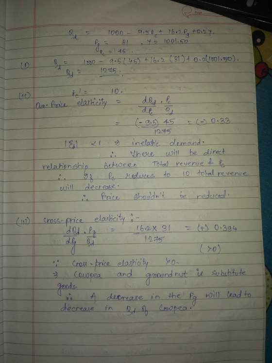 Page 1000 915P+ 160 2Pg 3.2 P t 0.2 ya 1001.50 Po 2 Q 1880 qub ( 459 + 16,2 ( 31 ) +0.201001150), d Q12 10 Con- Price elastic