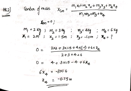 Canter mas H2) Xm 0 2 -3 4 m6g ,2m x,- 5m 31.om X= ? 2x2 3x1S+4x(-) +6x 4 2+3 t 4+6 43x,54 +6X 6x 3xI. 6 -0.75 m A