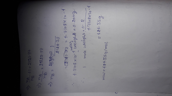 122123 9 Tu mok useighs 0 2 4.7108x10-4 MN2424559/mol