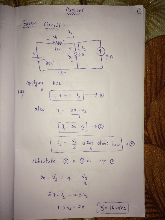 Given Cisc レ1 dov Applyin kcL a. also 之 4.5 v2