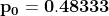 Po = 0.48333