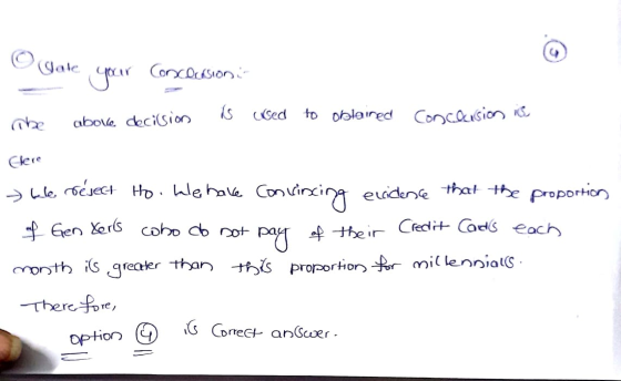 Gate IS Sed to oalaired Concasion aboe cecision Clere Lle roeect Ho lehave Conini eidene that te proportor the ir Credit Cod