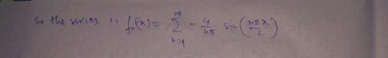 So the serie fifa) = 2 Sin T haq
