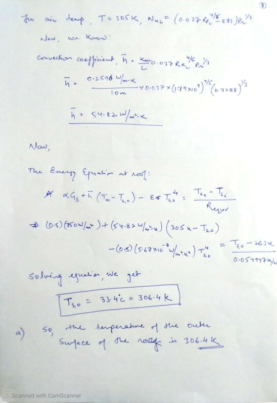Tu ain temp , T23056, Nuc (0.037 Re 1/5 341 ) Put Now, we know! Convection coefficient, ñ. Kairo.037 Rey ño 0.2598 W/mrk 0.03