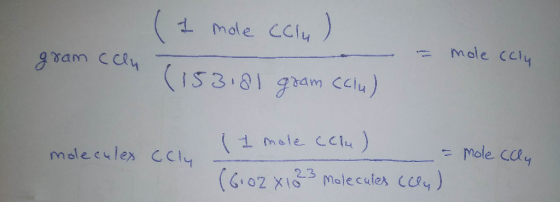 ( I mole colu) - gram calu (153181 gram (ciu) - mole celu molecules ccly l I mole celu) - (6.02 x 1023 Molecules (en) mole