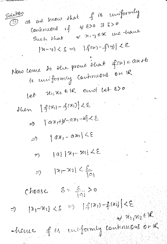 Souhou - @ as are know that . f is uniformly Continuous if + ESO 383? 1 Such that & Myer we haut 1-ks =) 1f63-fiy} <€ Now com
