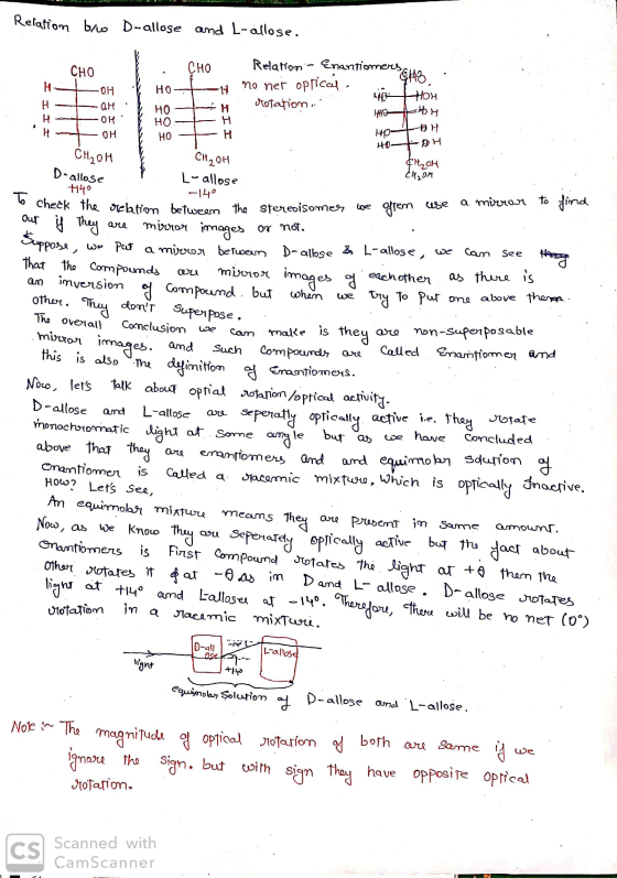 Relation bro D-allose and L-allose. HO TH HOTH HOFAH To check CHO Relation - Enantiomersets - CHO H-T — он : .. Но —н по пеr