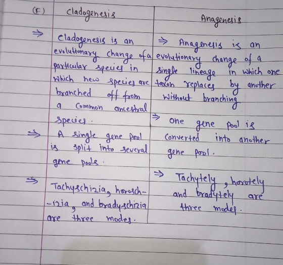 @ cladogenesis 1 Anagenesis → Cladogenesis is an Anagenesis is an evolutionary change of a evolutionary change of a particula