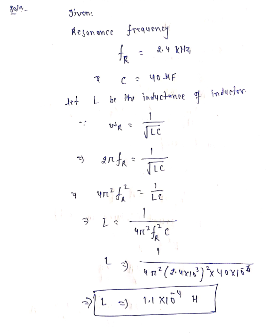 Jiven: Reson once freauenoy y0-MF с L bt t indyct»noe induedrr Ге Чп LC 1 Чл?4 1 L H