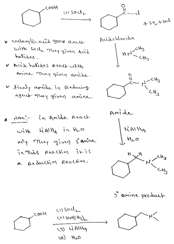 COOH o sod, tsotha * Acidchloride HNCH Couboxylic and group Realt with och They given Acid halides. acid holides reals with A