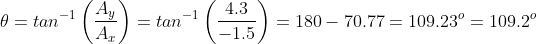 4.3 -tan-1(2)-tan(쒀-180-70.77-1092r-in 1 (-- 180 - 70.77- 109.23°109.2° 1.5