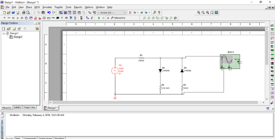 誡Designi-Multisim-Design11 Eh File Edit View Place MCU Simulate Transfer lools Reports Options yǐndow 브elp 4 -D+暢拎恐또또 ǖ ,or四凹