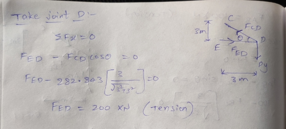 Take Joint D- SA FCD 3m SFal=0 FED – Focoso FED Ру FED- 282.843 3 m FER 200 XN (tension)