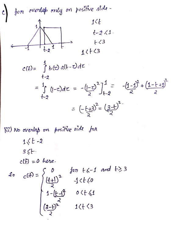 for overlap only on positive side- 16+ t-2.(1. +<3 7-22 F +23 t-2 e(t)= bee) all-Ode y (0-)de = - lo 14+ (1+tangle = (t = (HE