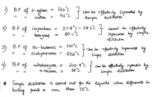 lsopentme 27-8°C-29, 2C Cannot be e = Sinple diilahon n-hexane 68 C = bot Hhan 70 C