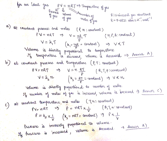 ure Volume Number of RiUniversal gas constant R=0.0821 atm. Lik mal! R= P for an ideal gas PV = nRT = Temperature of gas Pres