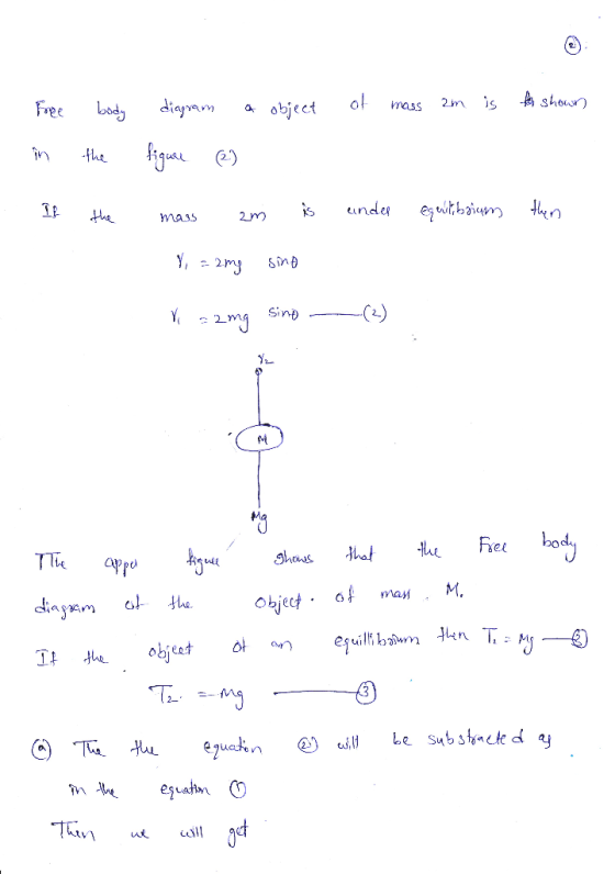 dinymm a object ol mass 2ms- shown На 20m x under mq Sind () Obiect may It eobje T.