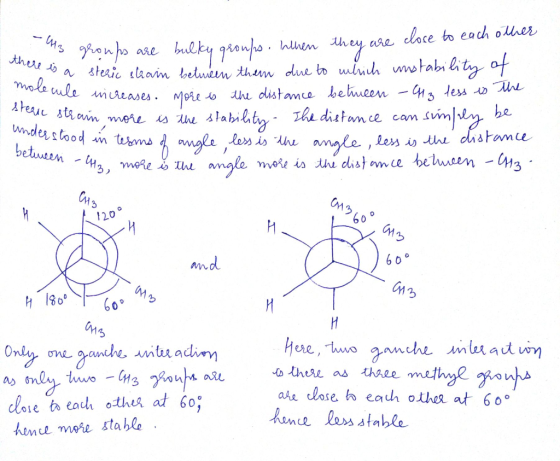 - CH3 grow there is a steric A molecule increase stea 3 groups are bulky groups. Inthen they are close to each other a steric