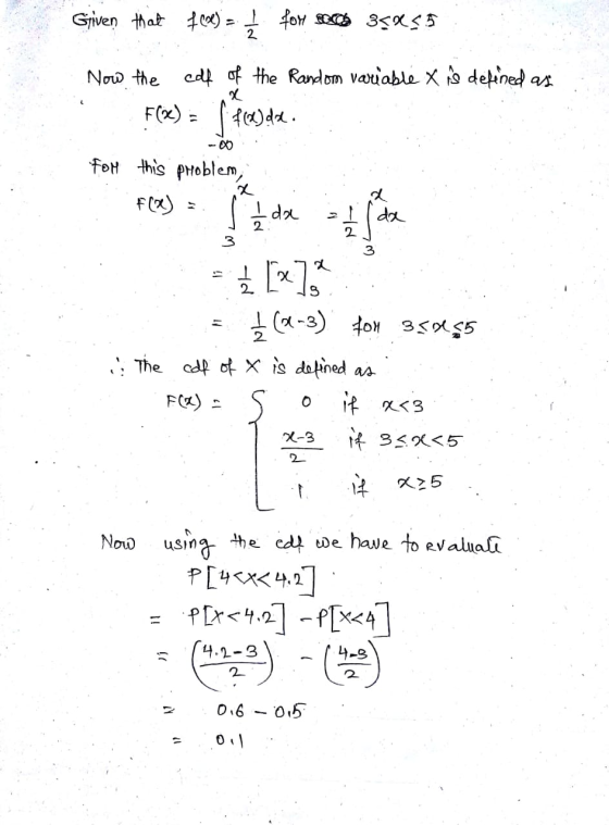 Given that f(x) = for Beces 35855 2 Now the calf of the Random variable x is defined as F(x) = f(x)da. for this problem, FCS)