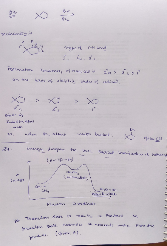 Mechanism H PL H 120 h 3 type of (H bond Formation on the Tendence of radical & sa> 267 i basis of stability order of radical