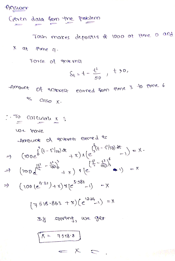 Answer Geren data from the problem Josh mares de pos915 DOD at me and X at Pine 4. Force of 90k rest Stat- , tro, Amount of a