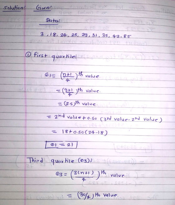 solution Giror voch tot qurope sooroo Data DS zf=sri 3,18, 24, 25, 29, 31, 35, 42,85 orobaro tpp tidano) O first quartiled at