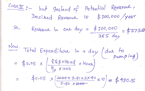 Case II a - & but Instead but Instead of potential Revenue, .. Desired Revenue is $100,000/year Revenue In one day = $100,000