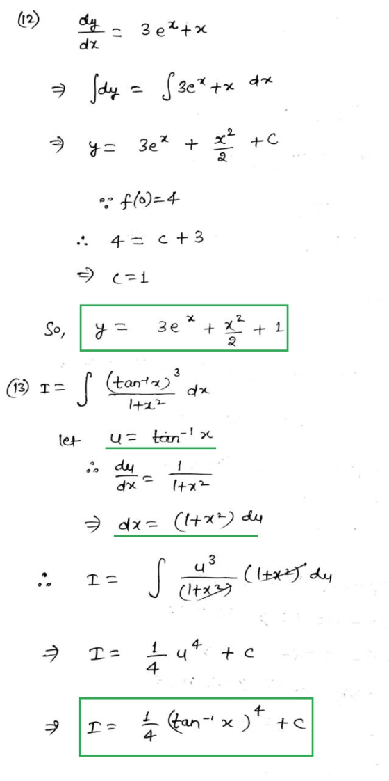Jay = f3c²tx dx y3* + e + c So f(0)=4 c + 3 ... - 4 = C=1 M 1= 5 (topt za da let u= tan-x - dx = (1+x2) du : 1- Se Clotet de