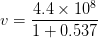 4.4 x 10* 10.537 u=