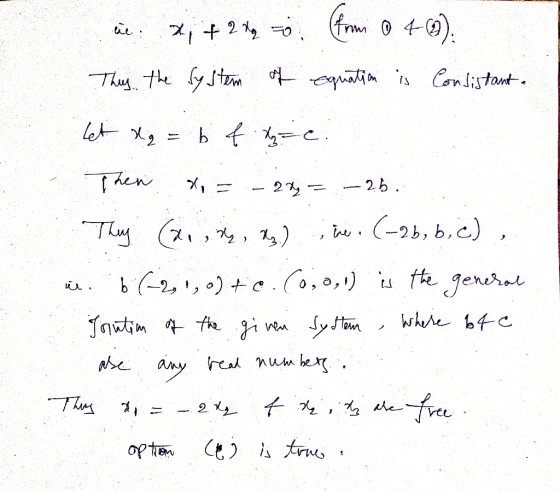 4-0) a s Canlistant Th the fytm Then -2b. - 2 Ty , 1) w-2b, b,c) -2,) (0,0,) fJenera Sytom heany rad num be. Thu he Optn