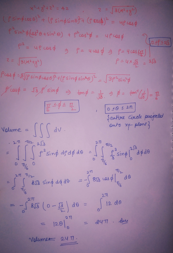 8² - x² + y² + 2² = = 42 2 = √3 (+2 + y2) (s sind cose)² + (s singsing + (5 cosp)² = 4p cas & p² sin plas² et sin? e) + pt ca