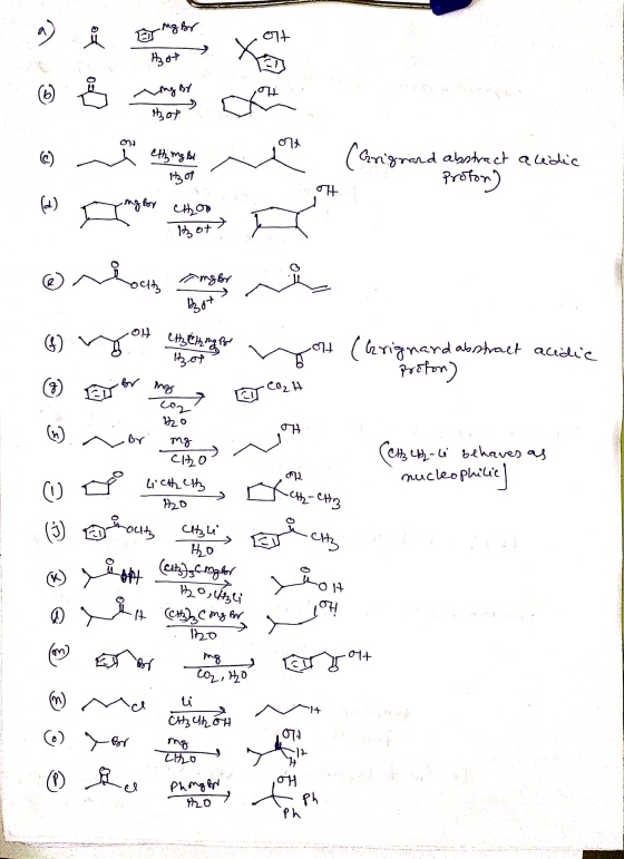 M El Mg Br tLo Hot 1 o-g (9) ning By the hop fo +Lo %) Н. Үз ы 15 (Grignard abstract acidic Proton) the (4) 26400 rpbve Hot »